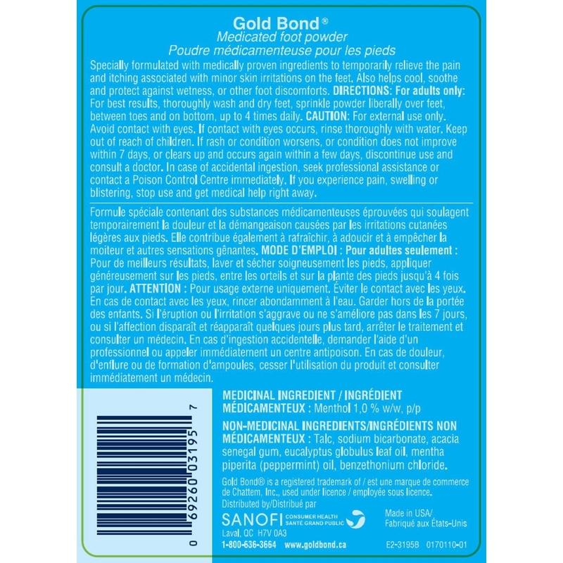 Gold Bond Medicated Foot Powder 283g