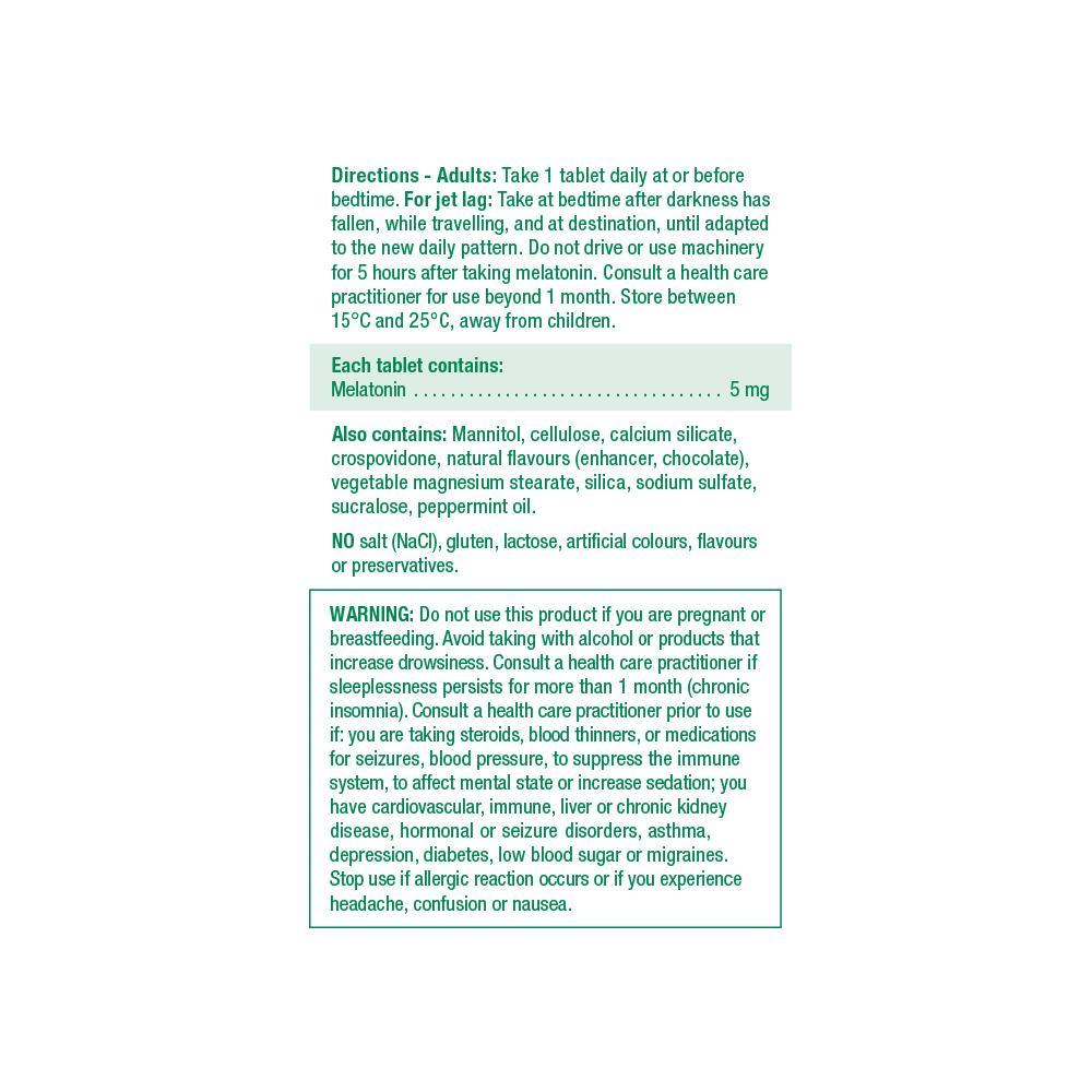 Jamieson Melatonin 5mg Fast Dissolving