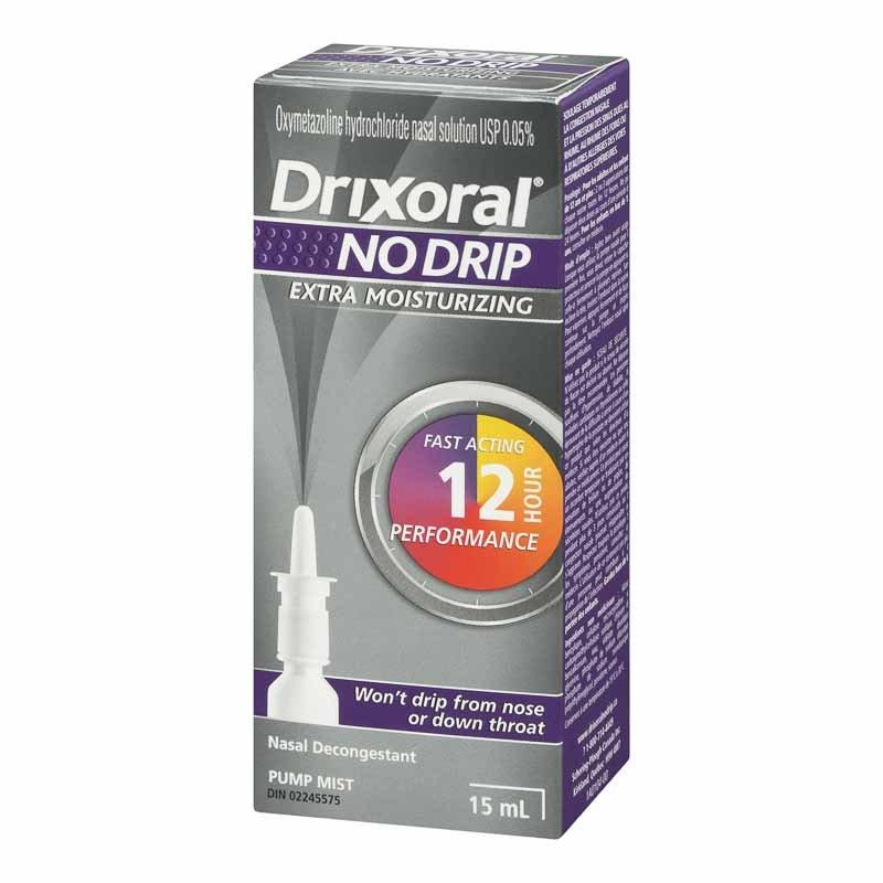 Drixoral No-Drip Extra Moisturizing Decongestant