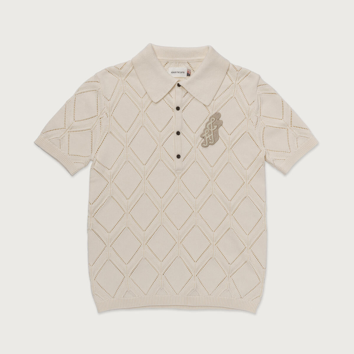 Honor The Gift Diamond Knit Polo
