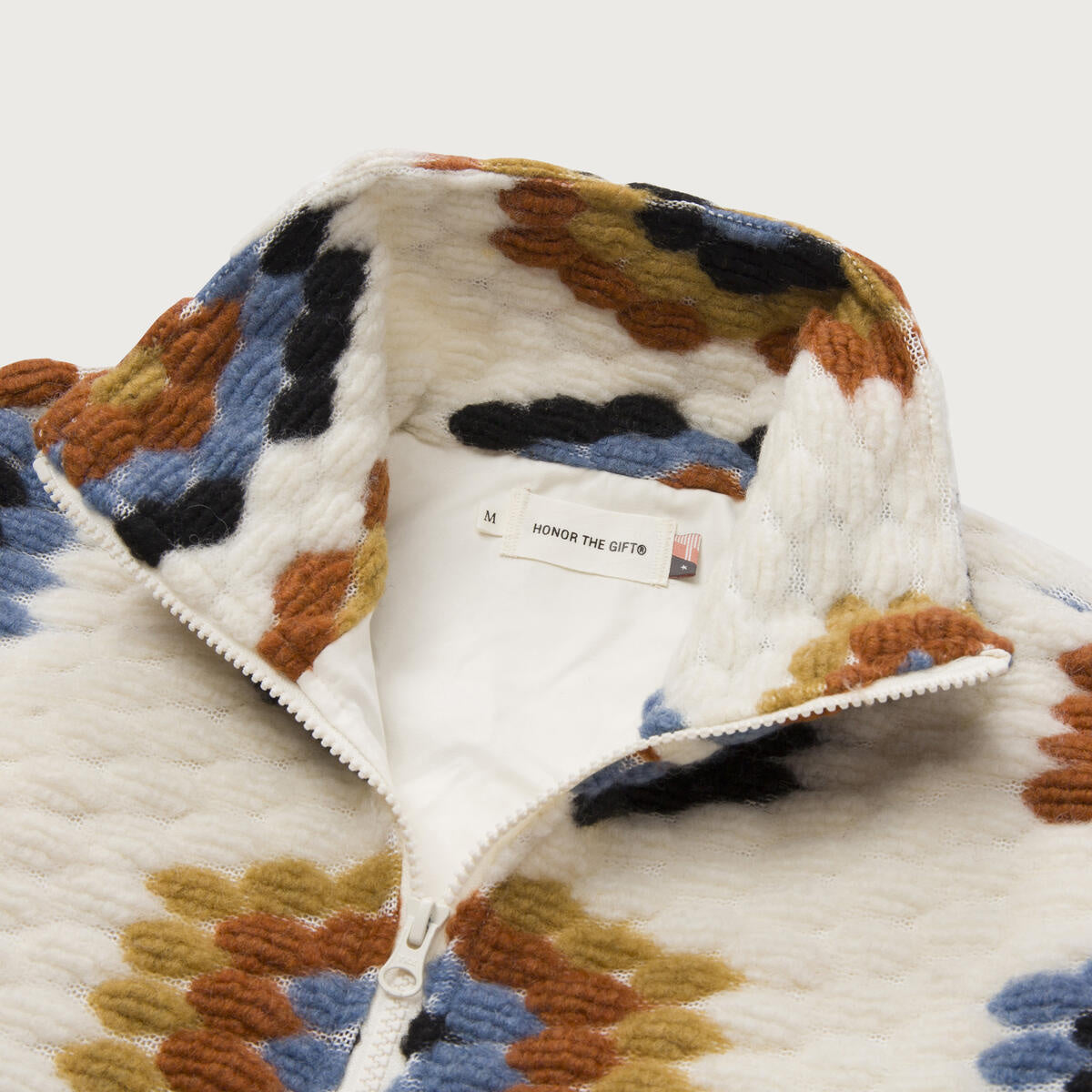 Honor The Gift Textured Full Zip Sweater