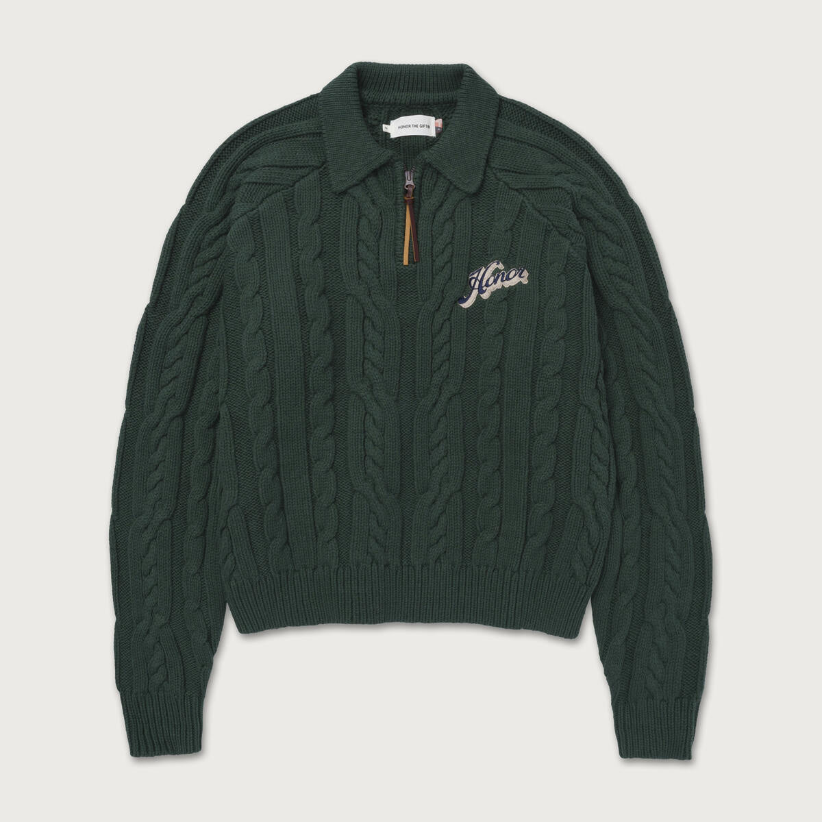 Honor The Gift Cable Zip Leisure Henley