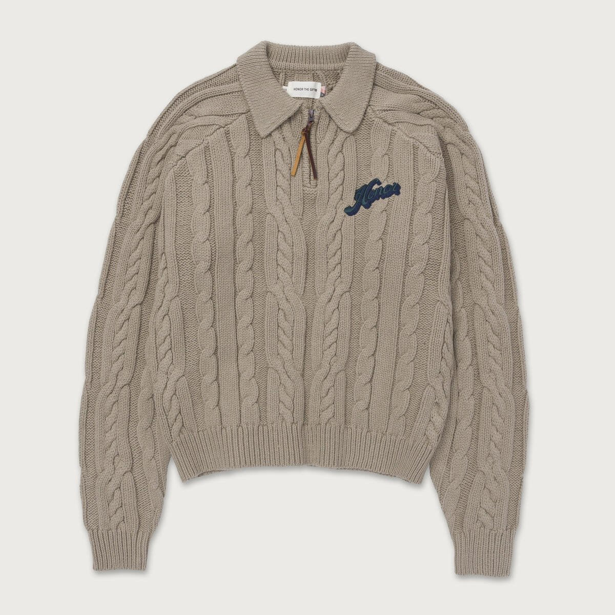 Honor The Gift Cable Zip Leisure Henley