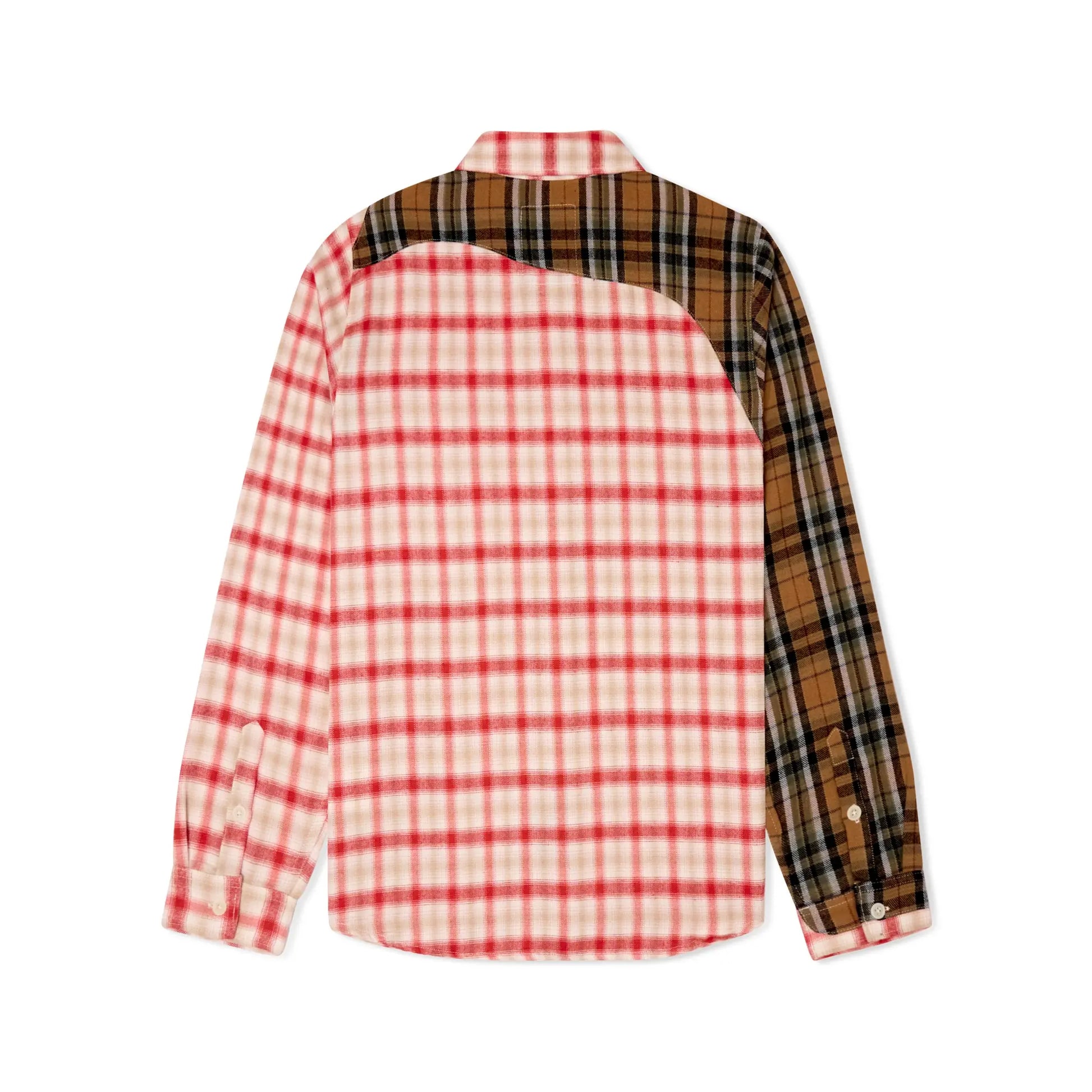 Kidsuper Patchwork Face Flannel Shirt