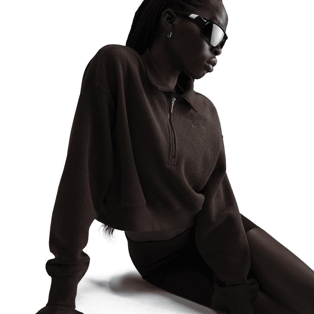 Wmns Nike Sportswear Phoenix Plush 1/4-Zip Fleece Sweatshirt