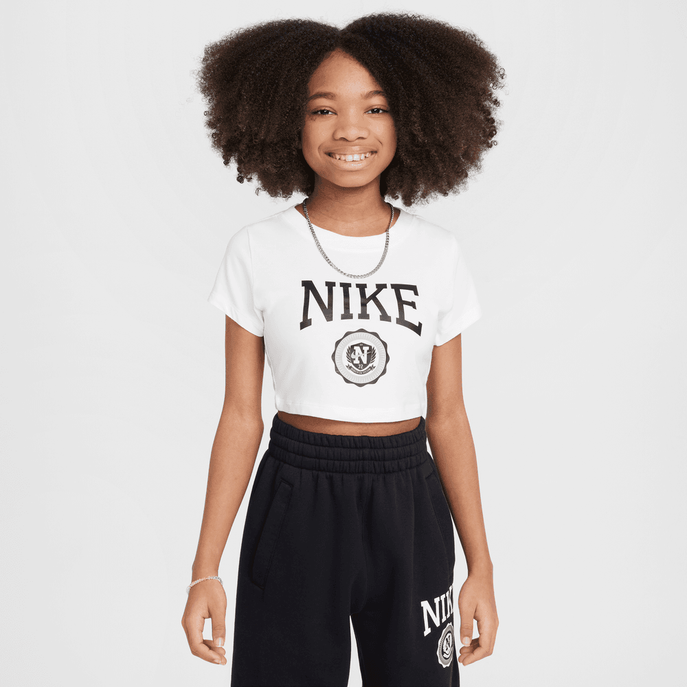 Kids Nike Sportswear Cropped Tee 