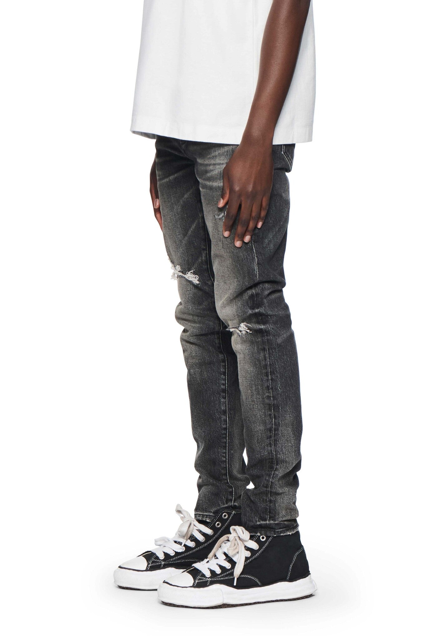 Purple Brand Week Old Wash Skinny Denim Pant