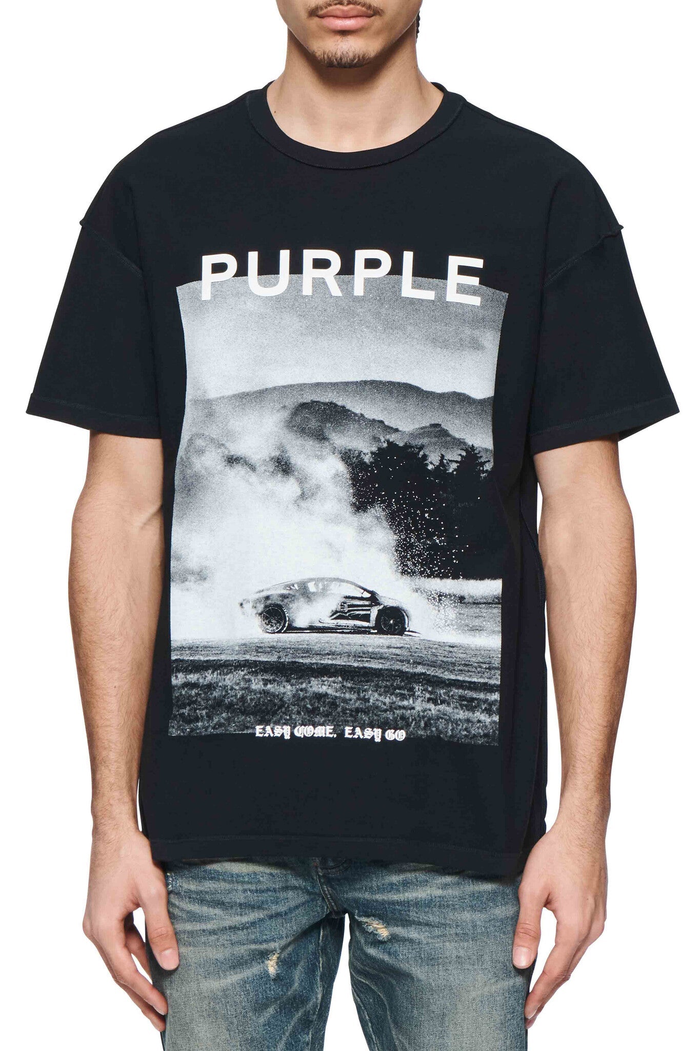 Purple Brand Textured Inside Out Tee