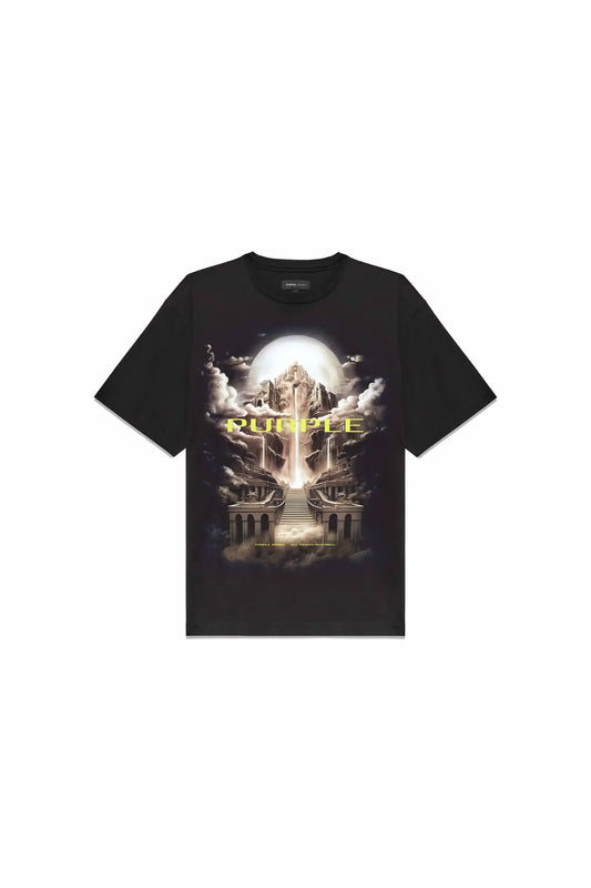Purple Brand Clean Short Sleeve Sky High Tee