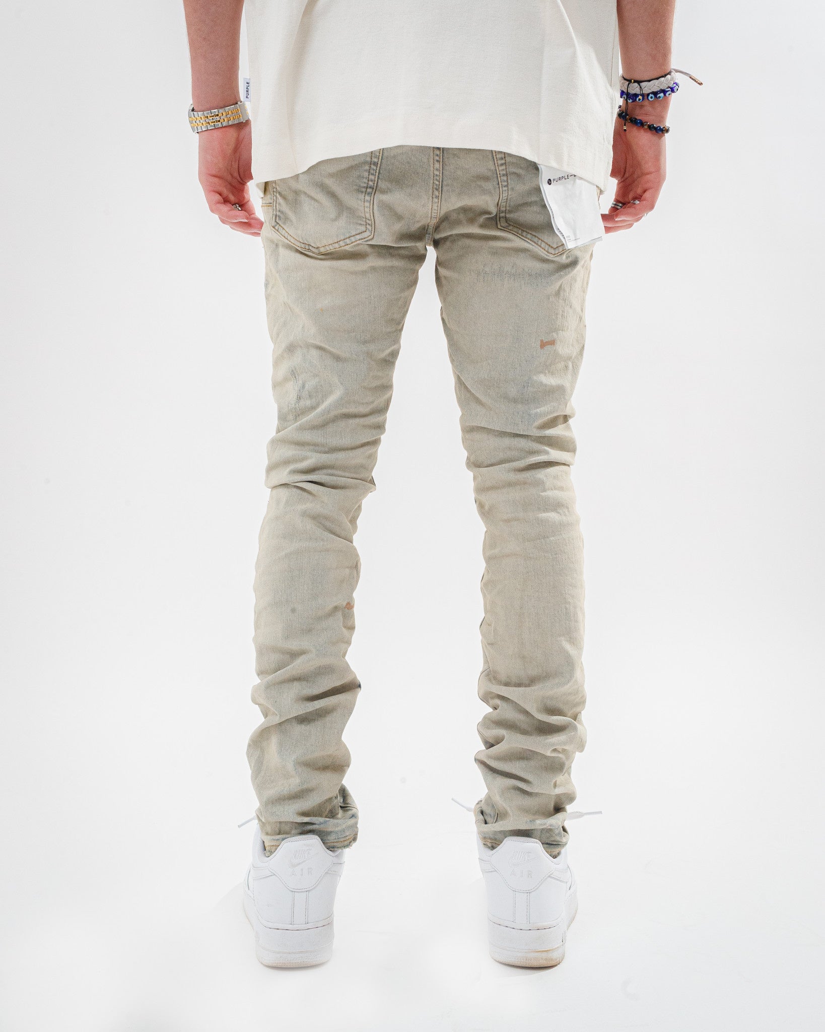 Purple Brand Oil Repair Denim Pant 'Superlight'