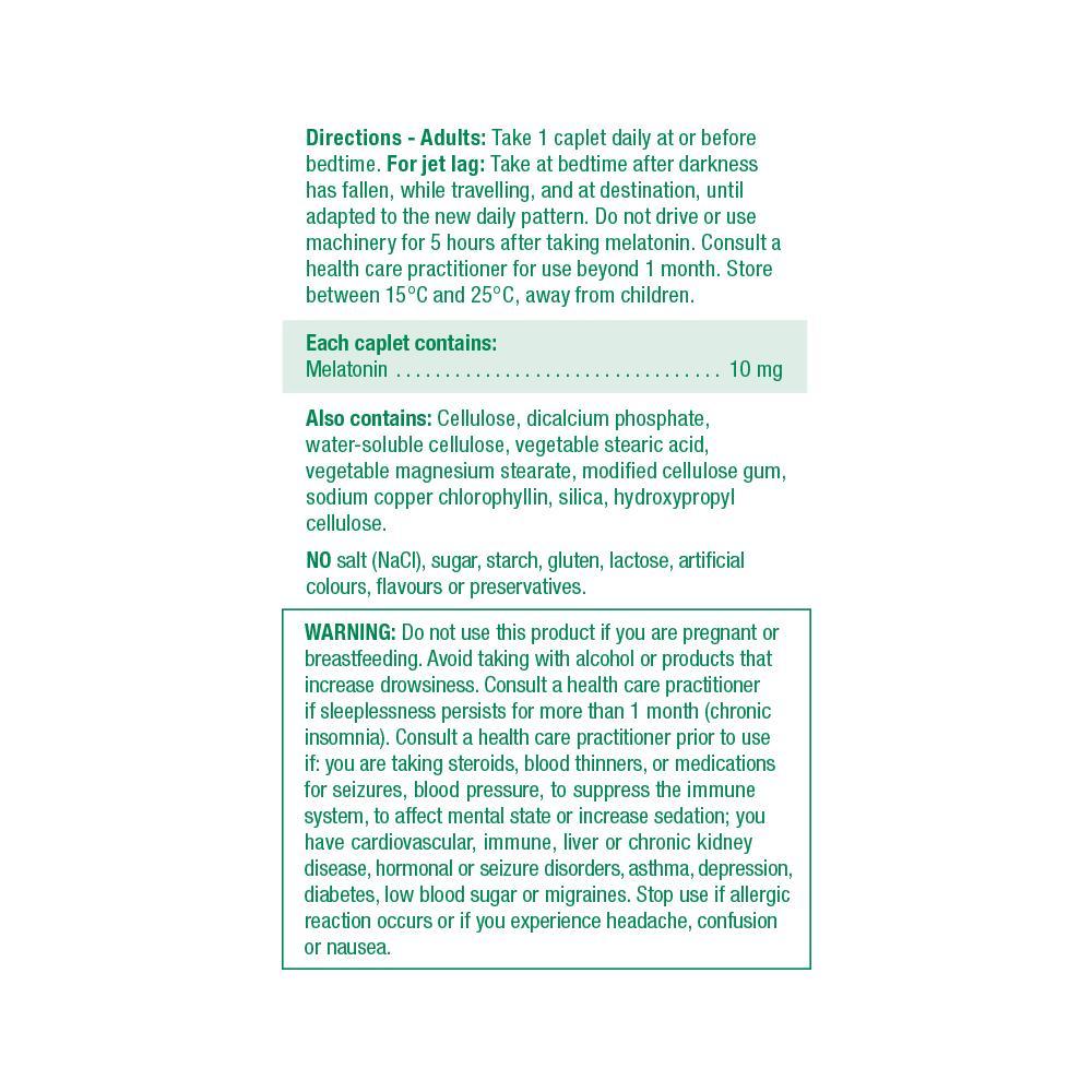 Jamieson Melatonin 10mg Timed Release