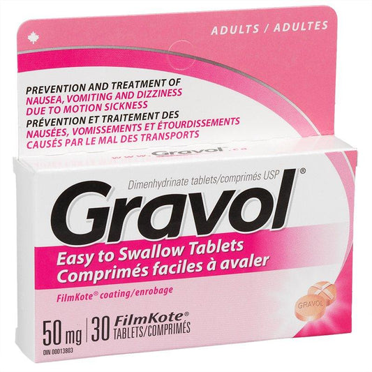 Gravol Easy to Swallow Tablets 50mg