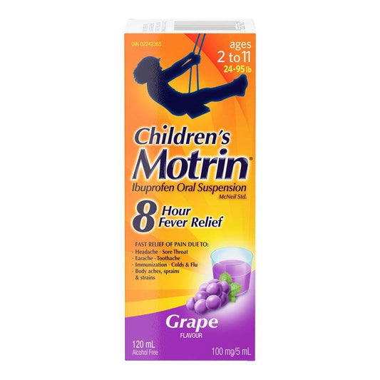 Children's Motrin Ibuprofen Oral Suspension 120ml